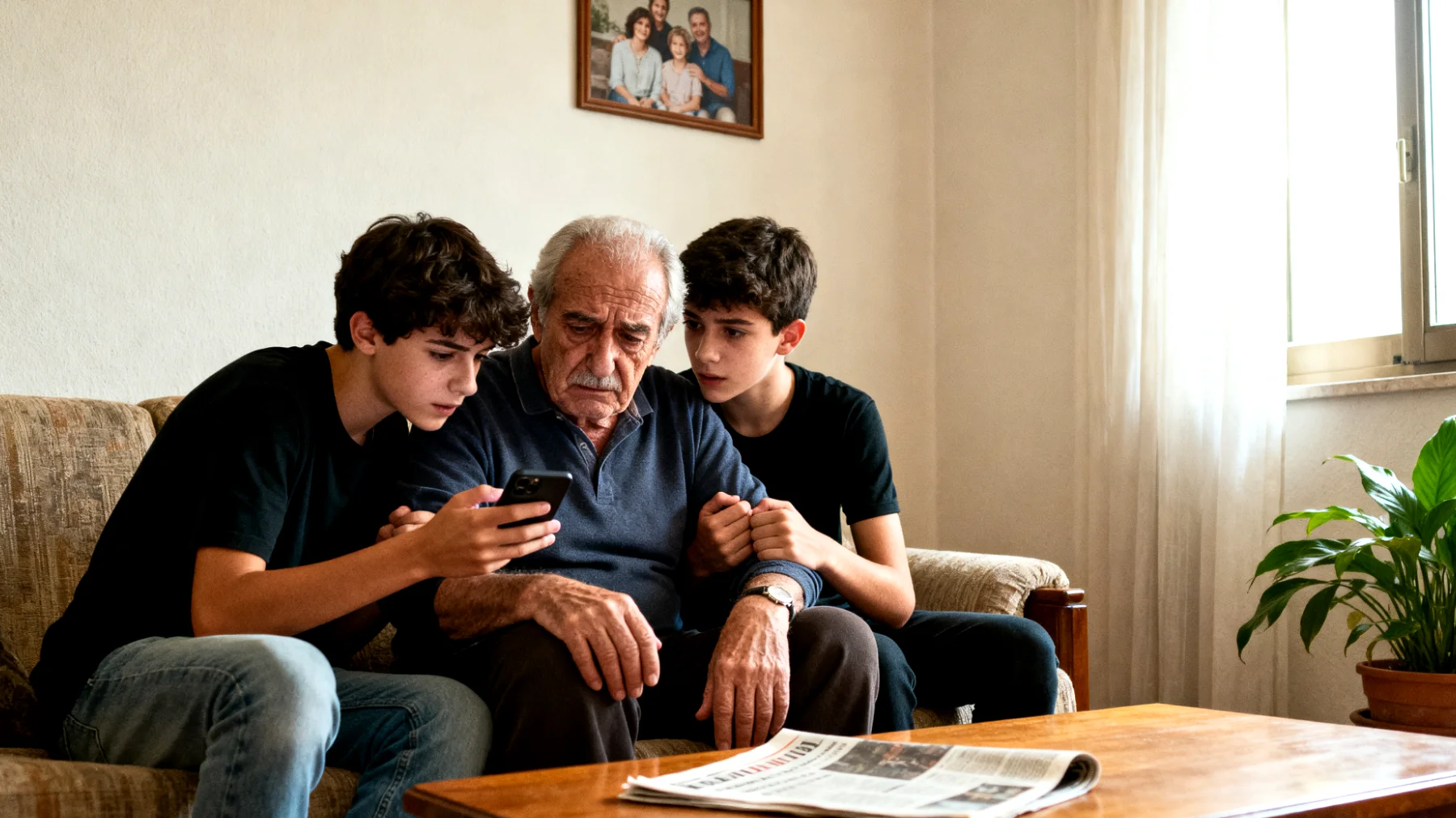 Il nonno si trova in difficoltà perché i nipoti adolescenti mostrano una dipendenza eccessiva da lui per decisioni, supporto emotivo e presenza costante, faticando a sviluppare autonomia e cercandolo continuamente anche per questioni che dovrebbero gestire da soli o con i genitori"